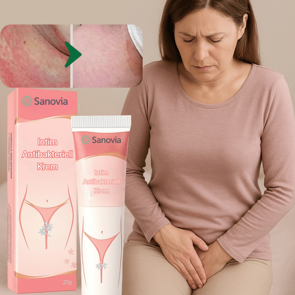 Sanovia™ Intim Antibakteriell Krem Lindrer 98 % av intim kløe på bare 3 dager